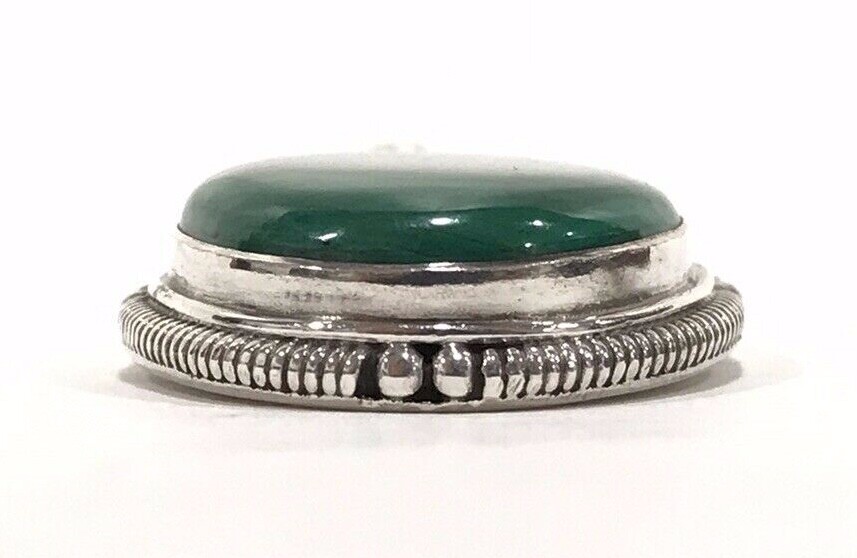 Malachite Solid 925 Sterling Silver Pendant Jewel… - image 3