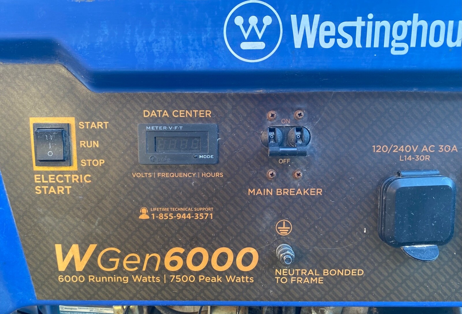 Westinghouse WGEN6000 Generator W/WHEELS 120/240 & ELECTRIC START! eBay