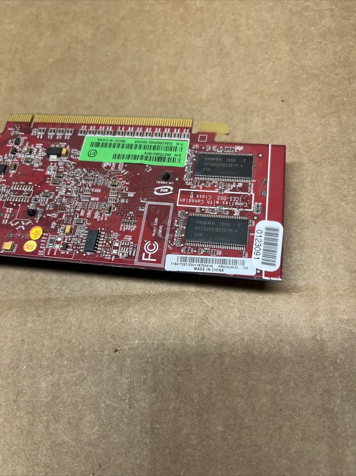Low Profile 128MB PCI-E GRAPHICS CARD, FRU 39J9635 P/N 102A2592000, 8960 VER:200 - Image 4 of 4