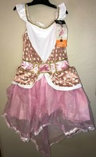 MAGICAL FAWN NEW NWT HALLOWEEN COSTUME girls size large dress headpiece GLOVES