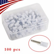 100pc/Pack Dental Polishing Cups Latch Type Rubber Cup White Color Hard Firm