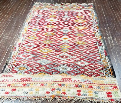 Vintage Handmade Moroccan Flat weave/Kilim,#17420, c-1950 