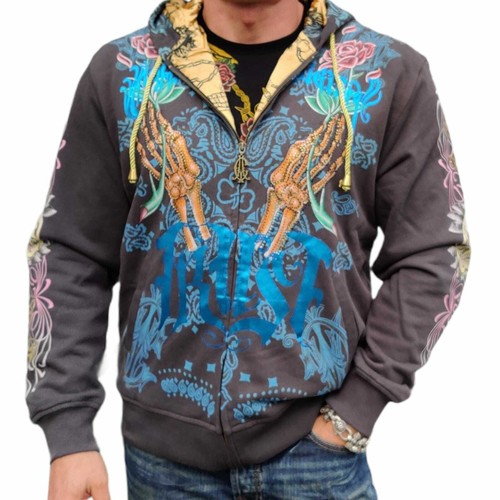Ed Hardy Sudadera con capucha Sudaderas Christian Audigier Gris-XL | eBay