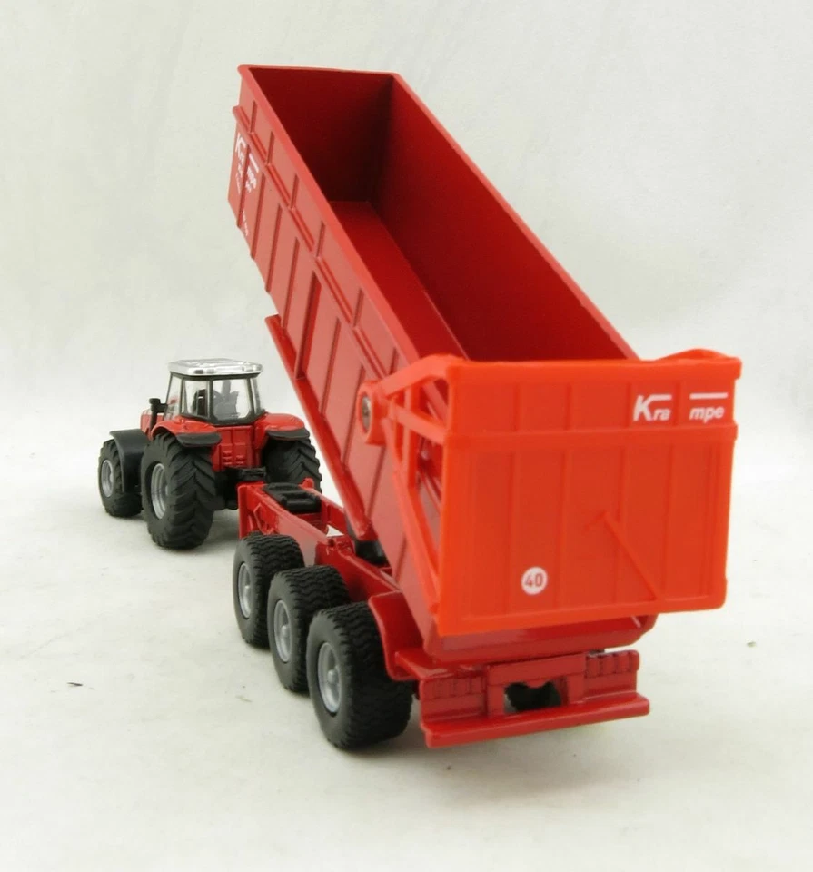 Siku 1844 - Massey Ferguson MF8480 Tractor with Krampe Trailer - Scale 1:87  BNB - Image 4 of 4