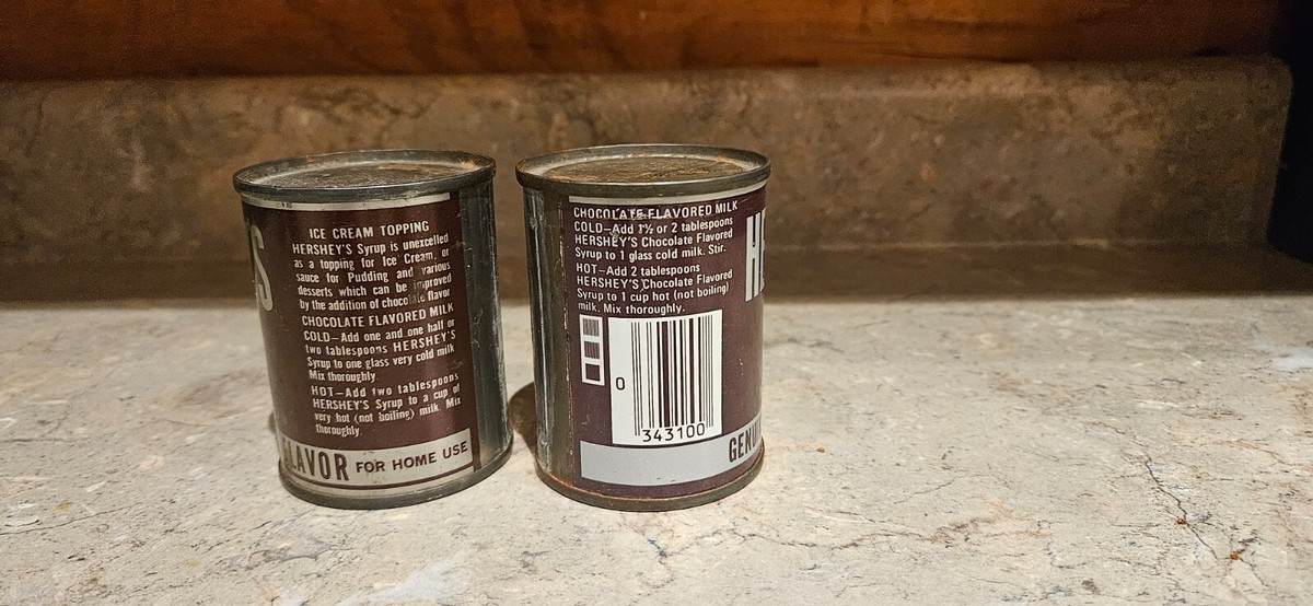 2 vintage hershey syrup 5.5 Oz | eBay
