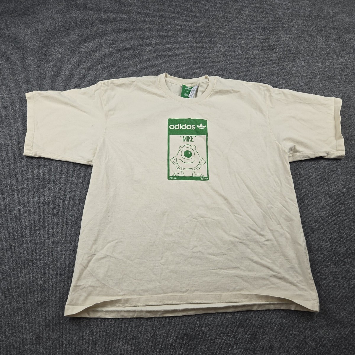 Adidas Shirt Mens XL White Disney Pixar Stan Smith Mike