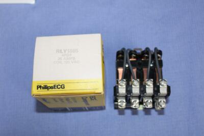 ECG RLY1665 4PDT Relay 25A 120VAC Heavy Duty Open Frame Power Phillips NTE