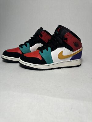 Nike Air Jordan 1 Mid Sz 5 Youth Fearless Melody GS 554725-125
