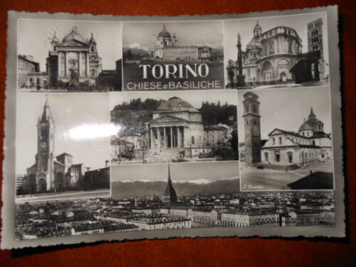 Cartolina Torino Chiese e Basiliche 1955 (114gg) ^ - Foto 1 di 2