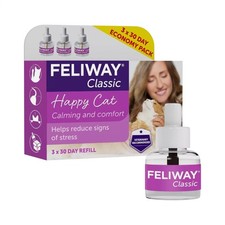 Feliway Classic 3x30 Day Value Pack Refill Bottle Refill 48ml