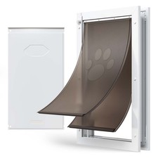 Uimoso Extra-Large Pet Door with Dual Magnetic Flaps and Durable Metal Frame