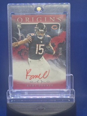 2024 Panini Origins - Rookie Autographs Rome Odunze #RAU-ROD Red /99 (AU, RC)