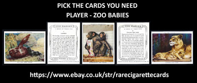 PLAYER - ZOO BABIES - PICK THE CARDS YOU NEED