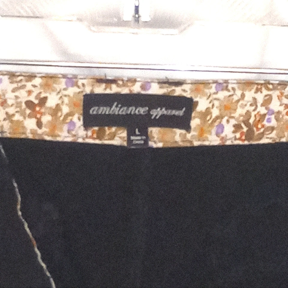 Черные шорты Ambiance Apparel кружевная отделка повседневная повседневная одежда размер L - Изображение 4 из 4