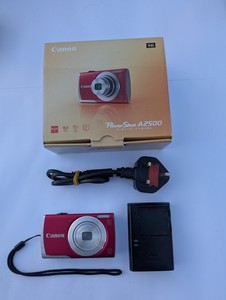 Canon PowerShot A3500 IS 16MP Digital Camera Fully Working With Battery/Charger
