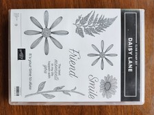 Stampin' Up DAISY LANE New Cling Stamp set 149325 uncut spring floral