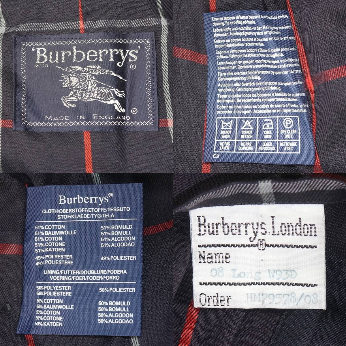 [Used] BURBERRY Women's Stainless Steel Collar Coat Long Coat with Belt 08 LONG  thumbnail 8