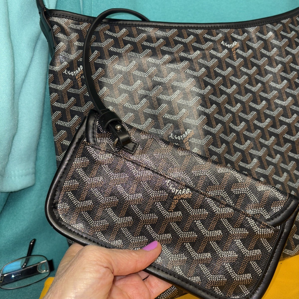 Goyard Boheme Hobo PM Bag Black New Bag | eBay Goyard Boheme Hobo PM Bag Black New Bag | eBay