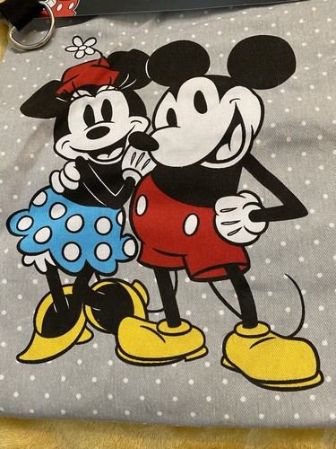 Disney Mickey & Minnie Mouse Schürze. Grau mit weißen Tupfen. Einheitsgröße. - Bild 2 von 6