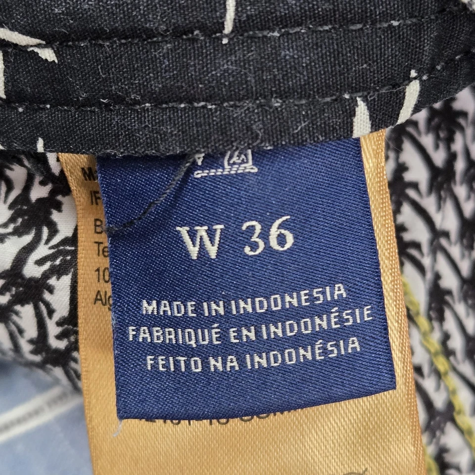 Pantalones Cortos Scotch & Soda Hombre W36 Negro Logo Bordado Floral Informal 8" Entrepierna Foto 3 de 4