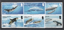 2015 BAT Territorio Antártico Británico Sc# 501-06 - Ballenas, marsopas. MNH Cv $11.00