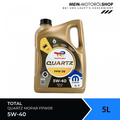 Total Quartz Mopar FPW09 5W-40 Stellantis FPW Abarth Fiat Motoröl 5 Liter