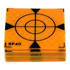 20pcs Reflector Target Sheets 40mm Self-adhesive Reflective Survey Target Yellow
