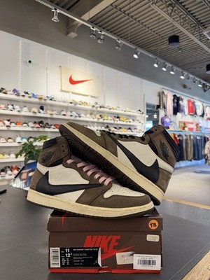 Travis Scott x Nike Air Jordan 1 Retro High OG Mocha Men's Size 11