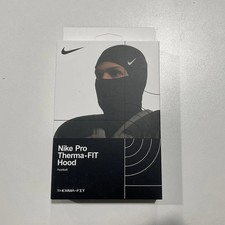 Nike Pro Therma-Fit Hyperwarm Hood Ski Mask US Stock Free Shipping - Black/White