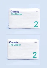 Coterie Diapers Size 2 10-16 lbs 2Packs 31 Diapers/Pack 850001807579 (62 Total)