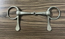 Vintage Never Rust Half Cheek Driving Snaffle Bit 5  Mouth Horse Tack