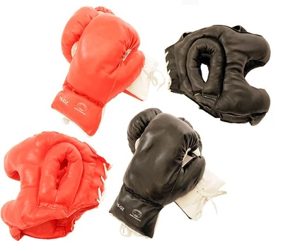 DAMASKERUS 2 Pairs 10oz to 20oz Boxing Gloves and 2 Head Guards Set Training Gear New