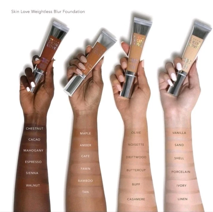 BECCA Skin Love Weightless Blur Foundation WALNUT - 1.23FL OZ - Image 4 of 4