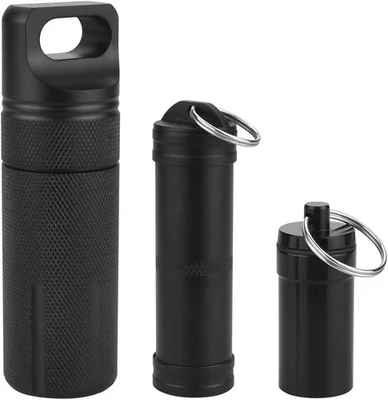 KLYNGTSK 3 Stück Pillendose Schlüsselanhänger Pillenbox Wasserdicht Ta