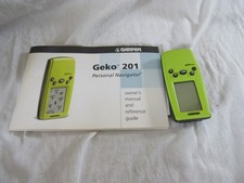 GARMIN GECO 201 PERSONAL NAVIGATOR GPS WITH HANDBOOK.  MR