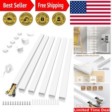 94in Large Cable Hider, Cord Hider Cord Covers for Wire on Wall, Paintable Wi...