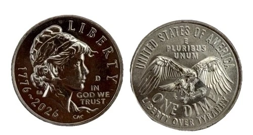 2026 P & D Uncirculated Dime - IN HAND Ready To Ship!! 1776-2026 Look