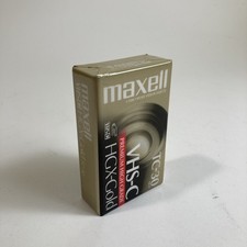 Maxell VHS-C TC-30 HGX-Gold Premium High Grade Camcorder Video Tapes NEW SEALED