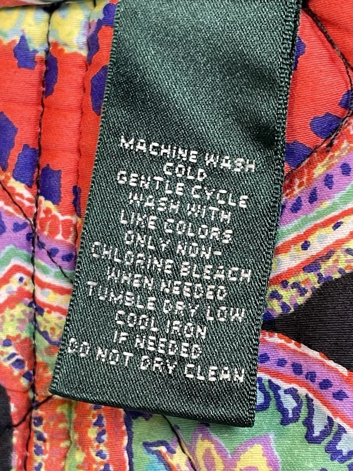 Chaleco Acolchado Lauren Ralph Lauren XS Negro Cachemira Forrado Bolsillos Frontales a Presión Foto 4 de 4