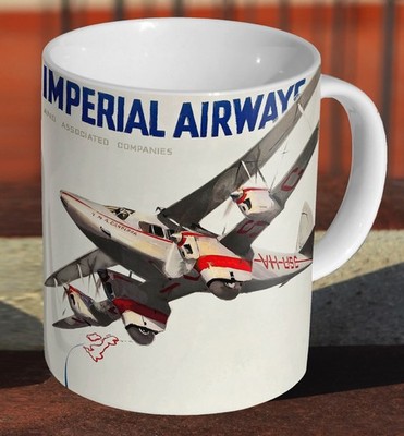 Imperial Airways Australia 1935 - Keramik Tee / Kaffee - Becher Tasse