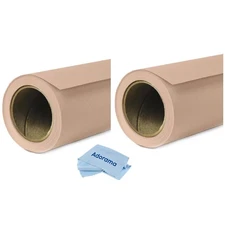 Savage 2 Pack Savage Widetone Seamless Background Paper, 86" wide x 36' Pecan, #