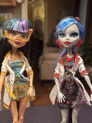 #ad #ad Monster High Classroom Lab Partners Ghoulia Yelps And Cleo De Nile $80.00