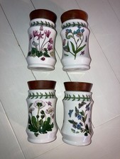 Portmeirion Botanic Garden Collectors Club 4 Spice Jars Daisy Cyclamen Speedwell Portmeirion Botanic Garden Collectors Club 4 Spice Jars Daisy Cyclamen Speedwell