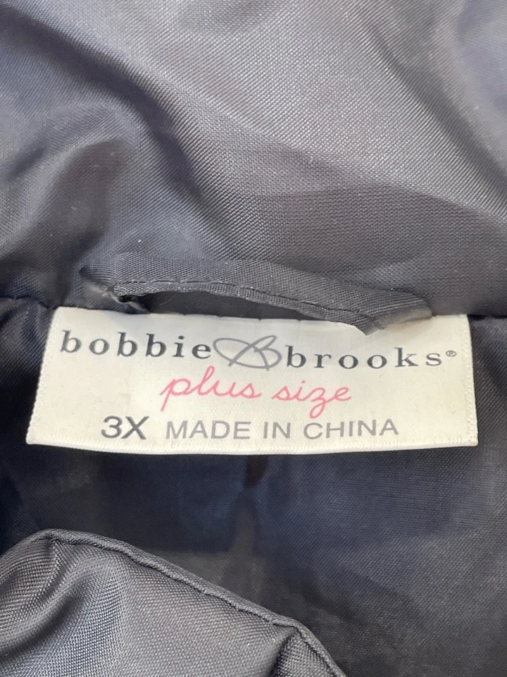 Bobbie Brooks Puffer 背心大码 3X 拉链前黑色聚酯纤维户外活动 — 第 4/4 张图片