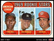 1969 Topps #658 Bill Burbach AL Rookies Twins / Yankees / Senators ROOKIE 5 - EX