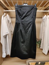 COAST DRESS UK 12 PENCIL BLACK STRAPLESS BANDEAU OCCASION PARTY FORMAL WOMENS