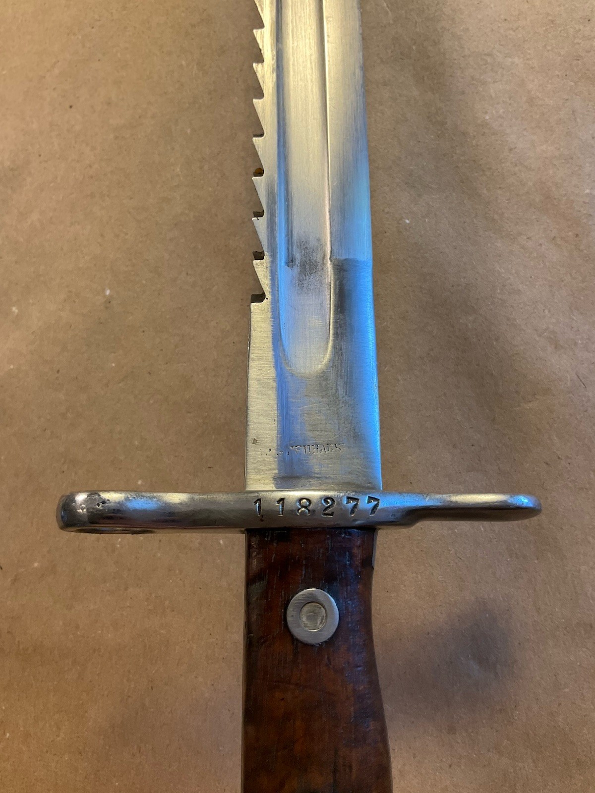 Swiss M1906 Schmidt Rubin Sawback Bayonet 