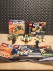 Lot of 3 Lego Star Wars Microfighters. Including Some Boxes And Instructions