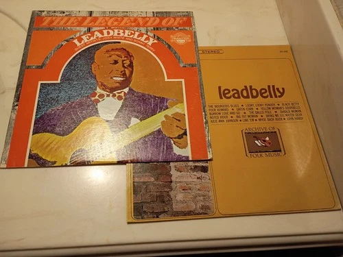 Leadbelly 2LP Vinyl Lot The Legend  & Leadbelly BLUES  Nirvana & Led Zeppelin
