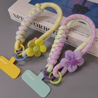 Cute Weave Phone Wrist Strap with Lanyard Tether - Anti Drop Security Bracelet